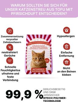 Japan Premium Pet Aktivkohle-Katzenstreu – Produktbild 7