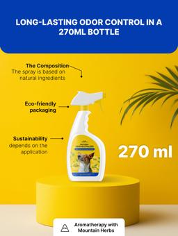 Destructeur naturel des odeurs fortes des toilettes pour chiens, 270 ml 5
