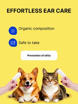 Toallitas húmedas anatómicas en forma de dedo para el cuidado de los oídos y la prevención de la otitis media en perros y gatos, 35 uds. 2