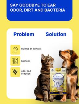 Toallitas húmedas anatómicas en forma de dedo para el cuidado de los oídos y la prevención de la otitis media en perros y gatos, 35 uds. 6