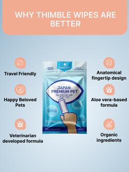 Anatomical wet fingertip wipe to eliminate lacrimal tracks and care for the eyes of dogs and cats, 35 pcs. 8