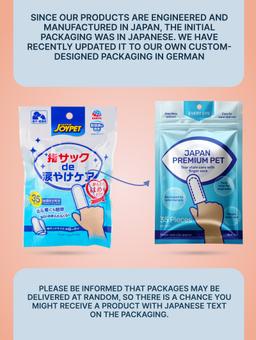 Anatomical wet fingertip wipe to eliminate lacrimal tracks and care for the eyes of dogs and cats, 35 pcs. 9