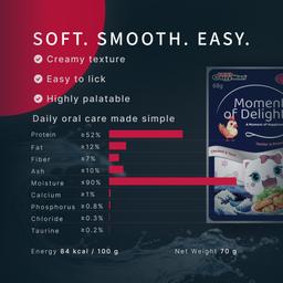 "Momento di Felicità" Alimento umido per gatti – Tonno e pollo con bonito, alimento premium in busta per gatti sterilizzati, senza cereali, 68 g 3