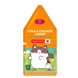 Mousse crémeuse pour chats – Thon (Maguro) et poulet, aliment humide fonctionnel pour soutenir la digestion et la flore intestinale, facile à digérer, adapté aux chatons et aux chats adultes, 55 g 1