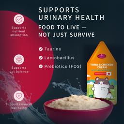 Mousse crémeuse pour chats – Thon (Maguro) et poulet, aliment humide fonctionnel pour soutenir la digestion et la flore intestinale, facile à digérer, adapté aux chatons et aux chats adultes, 55 g 5