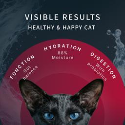 Mousse crémeuse pour chats – Thon (Maguro) et poulet, aliment humide fonctionnel pour soutenir la digestion et la flore intestinale, facile à digérer, adapté aux chatons et aux chats adultes, 55 g 6