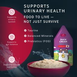 Mousse cremosa para gatos – Pato y atún (Maguro), alimento húmedo funcional para apoyar las vías urinarias, de fácil digestión, apto para gatitos y gatos adultos, 55 g 5