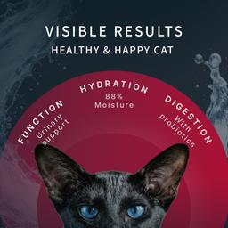 Mousse cremosa para gatos – Pato y atún (Maguro), alimento húmedo funcional para apoyar las vías urinarias, de fácil digestión, apto para gatitos y gatos adultos, 55 g 6
