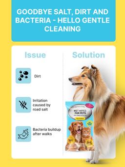 Toallitas húmedas para perros y gatos para el cuidado básico de patas y cola, 90 Uds. 5