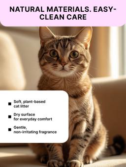 Clumping Tofu Cat Litter with Peach Scent 6 L 3