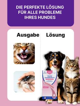 Brosse à Dents anatomique pour enlever la plaque. Pour les chiens de races moyennes et grandes, rigide 3