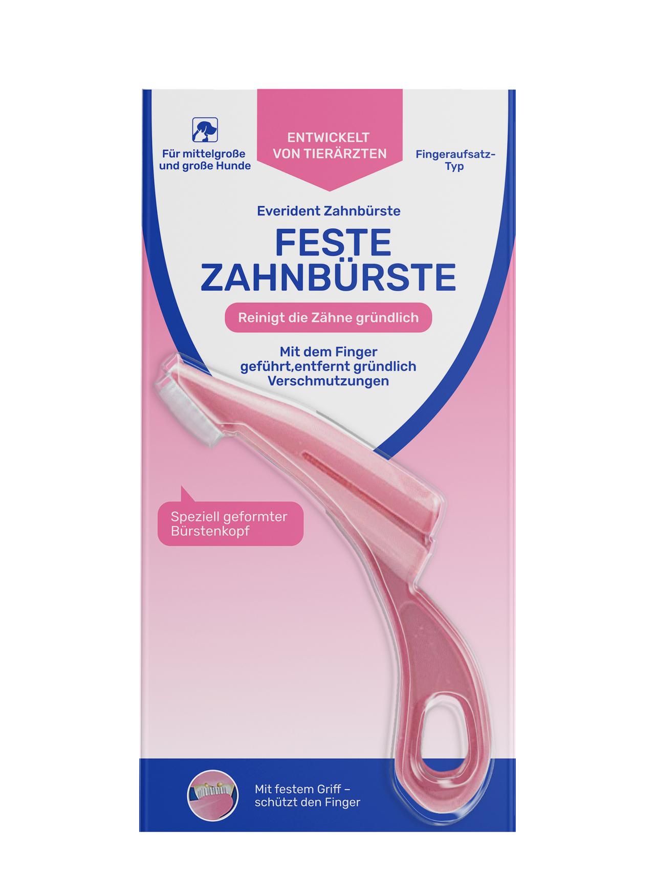 Brosse à Dents anatomique pour enlever la plaque. Pour les chiens de races moyennes et grandes, rigide