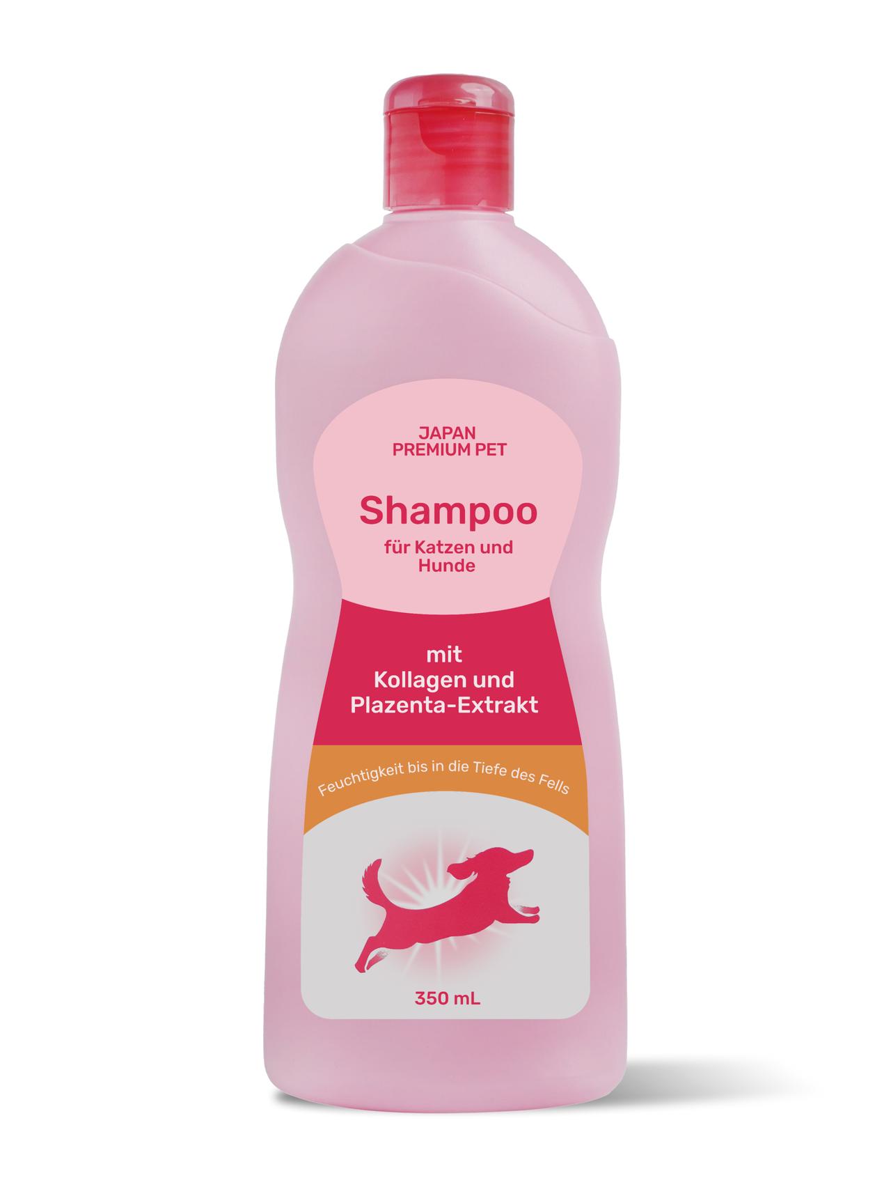 Champú con colágeno y placenta. Para gatos y perros. Con aroma a rosas, 350 ml.