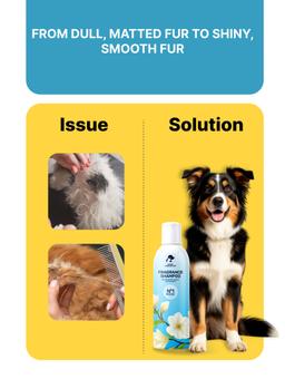 Shampoing pour Chien et Chat-275 ML | Shampoing pour Chien Peau Sensible pH 5.5 | Shampoing Chien Poils Longs et Shampoing pour Chat pour Pelage Brillant et Soyeux | Parfum de Roses 1