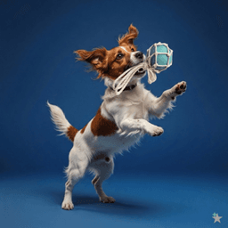 Latex toy with cotton floss "Sea buoy" for dogs 9