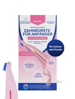 Anatomische Zahnbürste auf Silikonbasis für das Zahnhygienetraining (rosa) 1