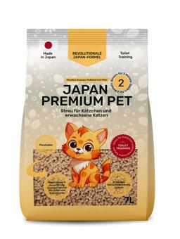 Wiesengräser pelletierte Katzenstreu Japan Premium Pet zum Training von Kätzchen, Klumpen und Toilettenspülungen, 7 L 1