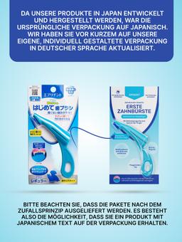 Anatomische Zahnbürste auf Silikonbasis für das Zahnhygienetraining (blau) 9