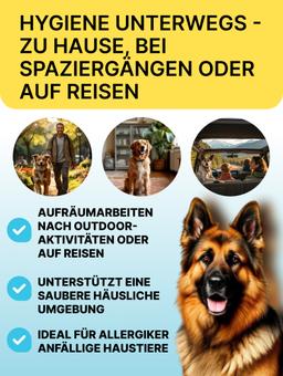 Nasstücher für Basispflege für Pfoten und Bereich unter dem Schwanz von Hunden und Katzen. 90 St. 3