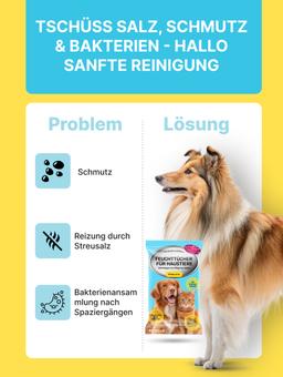 Nasstücher für Basispflege für Pfoten und Bereich unter dem Schwanz von Hunden und Katzen. 90 St. 6