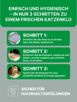 Cypress (der Duft eines Bergwaldes) Pelletierte Katzenstreu, verklumpt und spült in die Toilette. 7L 6