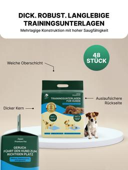 Toilette Trainingsmatten für Hunde (mittel), 48 Stück. 3