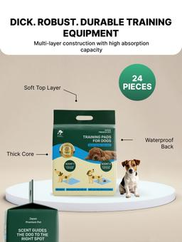 Tapis d'apprentissage de la propreté pour chiens (grande taille), 24 pcs 5