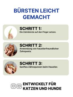 Anatomische Zahnbürste für Plaqueentfernungs. Für Hunde der kleine Rasse. hart 4