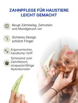 Anatomische Zahnbürste für Plaqueentfernungs. Für Hunde der kleine Rasse. hart 7