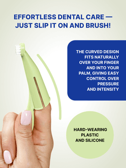 Anatomical Toothbrush to remove plaque. For dogs of small breeds, hard 2