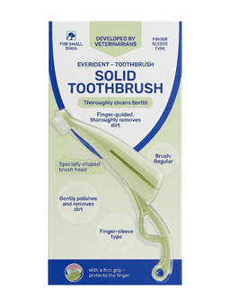 Anatomical Toothbrush to remove plaque. For dogs of small breeds, hard 1