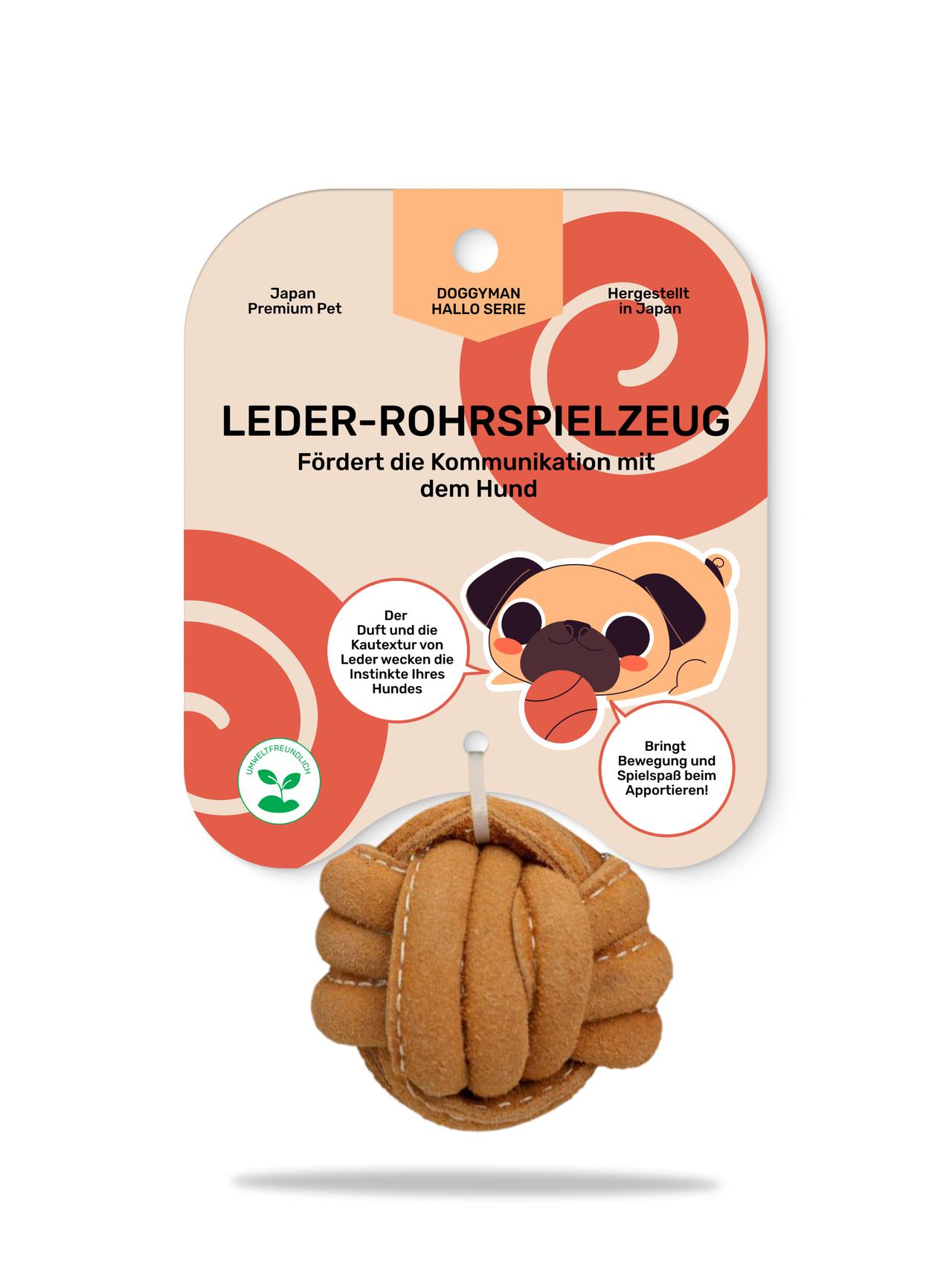 Hundespielzeug, Super-Leder-Beißer in Form eines Balls, Nagetier für Hunde, Kauspielzeug