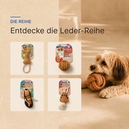 Hundespielzeug, Super-Leder-Beißer in Form eines Balls, Nagetier für Hunde, Kauspielzeug 2