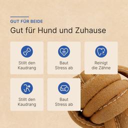 Hundespielzeug, Super-Leder-Beißer in Form eines Balls, Nagetier für Hunde, Kauspielzeug 5