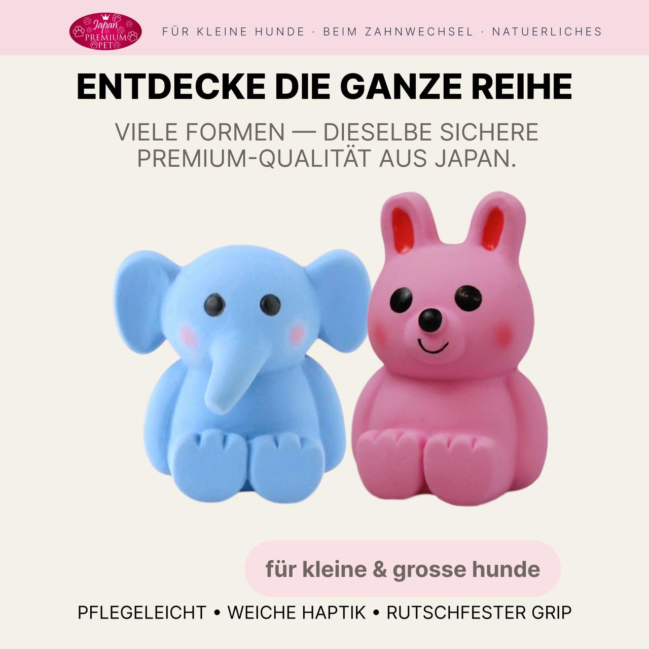 Hasenförmiges Hundespielzeug mit Quietschen, Latex