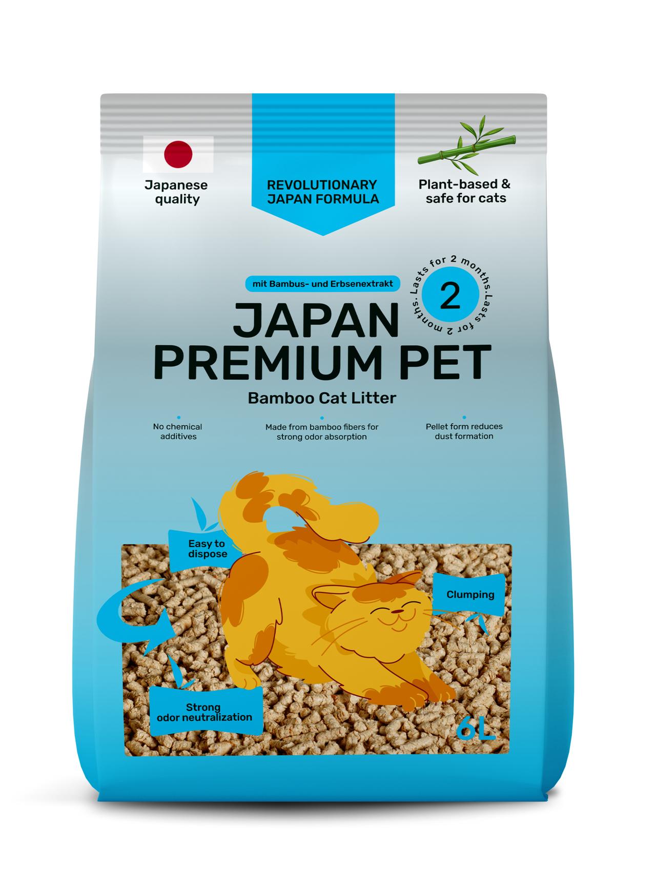 Cat Litter Coconut Milk with Bamboo Extract – Natural Clumping Cat Litter, Low Dust, Odor Control, 6 L