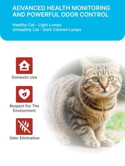 Arena para Gatos Leche de Coco con Extracto de Bambú – Arena Aglomerante Natural, Baja Emisión de Polvo, Control de Olores, 6 L 7