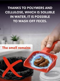 Cellulose-polymer cat litter with a blue indicator, hypoallergenic, antibacterial, clumps and flushes into the toilet, 7 liters / flushable filler 4