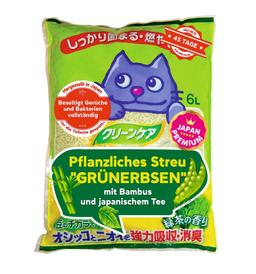 Grüne Erbsen Bambusextrakt Japanischer Tee. Pelletierte Katzenstreu, klumpt und spült in die Toilette. 6 L 1