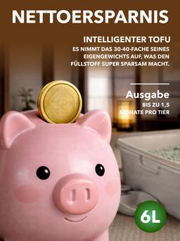 Grüne Erbsen Bambusextrakt Japanischer Tee. Pelletierte Katzenstreu, klumpt und spült in die Toilette. 6 L 2