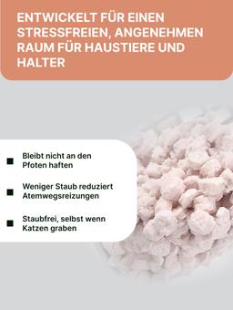 Pelletierte Katzenstreu aus Tofu und Pfirsich, klumpt und spült in die Toilette. 7 L 8