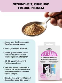 Matatabi zum Stressabbau wenn „Allein zu Hause“, 1 g. 2