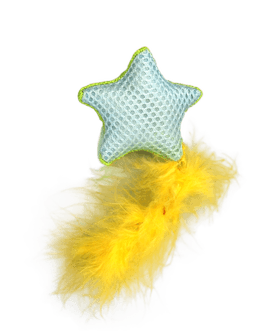 Juguete para gatos con hierba gatera seleccionada y función de cuidado dental de estrella de mar 2