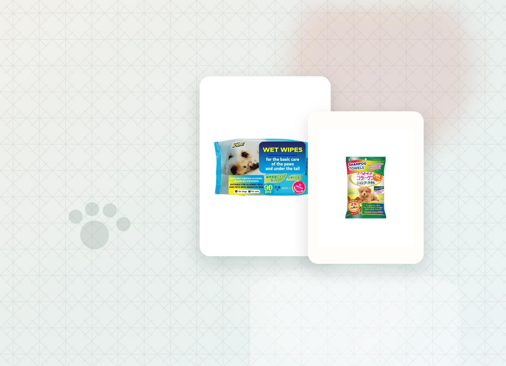 Paws clean, home calm — Japan Premium Pet editorial product composition
