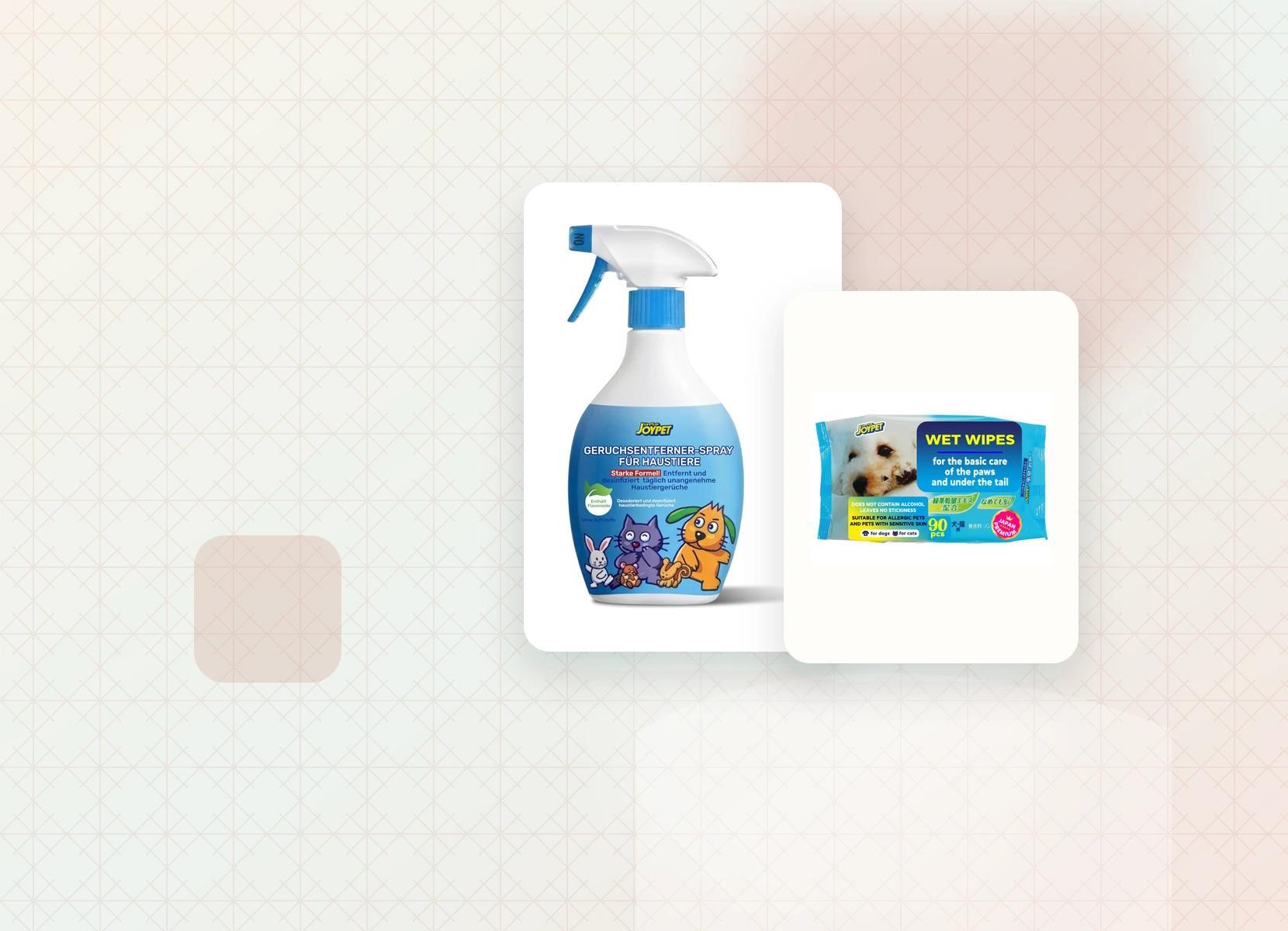 Small habits, cleaner home — Japan Premium Pet editorial product composition