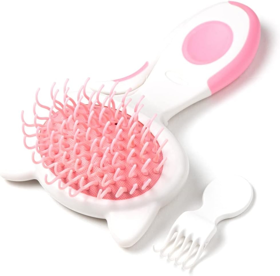 Slicker brush for tangles combing and shedding hair grooming