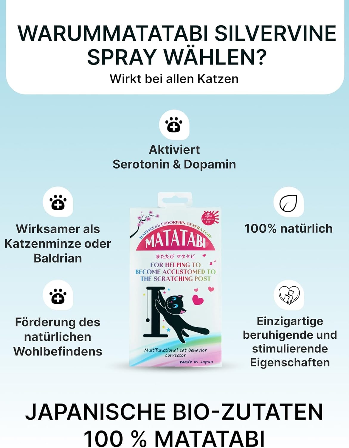 Relaxants & Anxiety Relief for Cats | Matatabi Powder a Natural Training Aid for Scratching Post Training & Play Stimulation I A Powerful Alternative to Catnip or Valerian Root I 100% Pure Silvervine