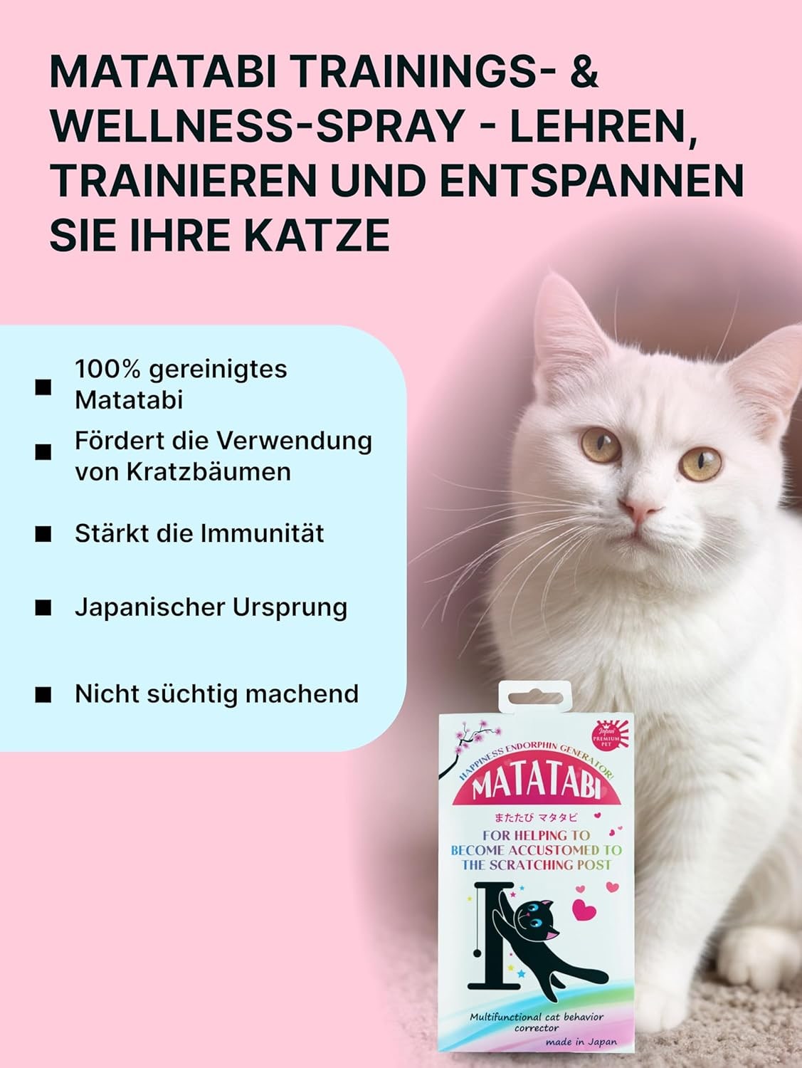 Relaxants & Anxiety Relief for Cats | Matatabi Powder a Natural Training Aid for Scratching Post Training & Play Stimulation I A Powerful Alternative to Catnip or Valerian Root I 100% Pure Silvervine