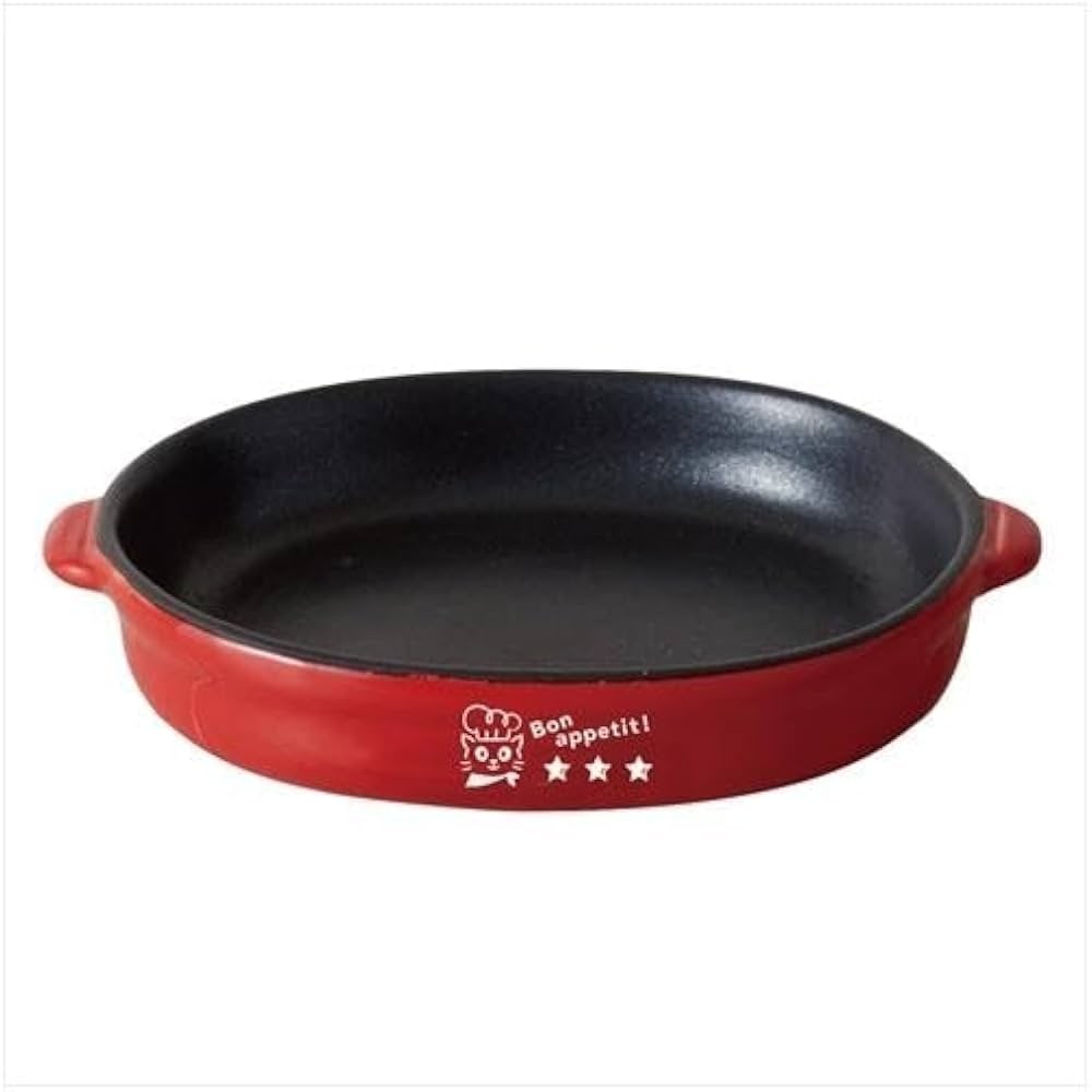 Miska dla psa i kota pokryta teflonem Chef (czerwona dla kota, S)