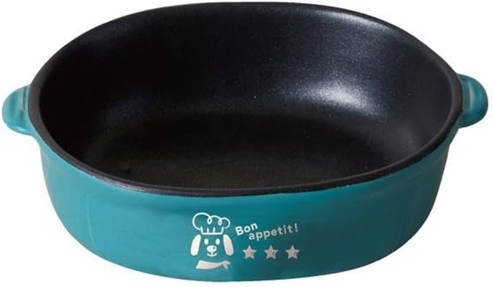 Miska dla psa i kota pokryta teflonem Chef (czerwona dla kota, S)